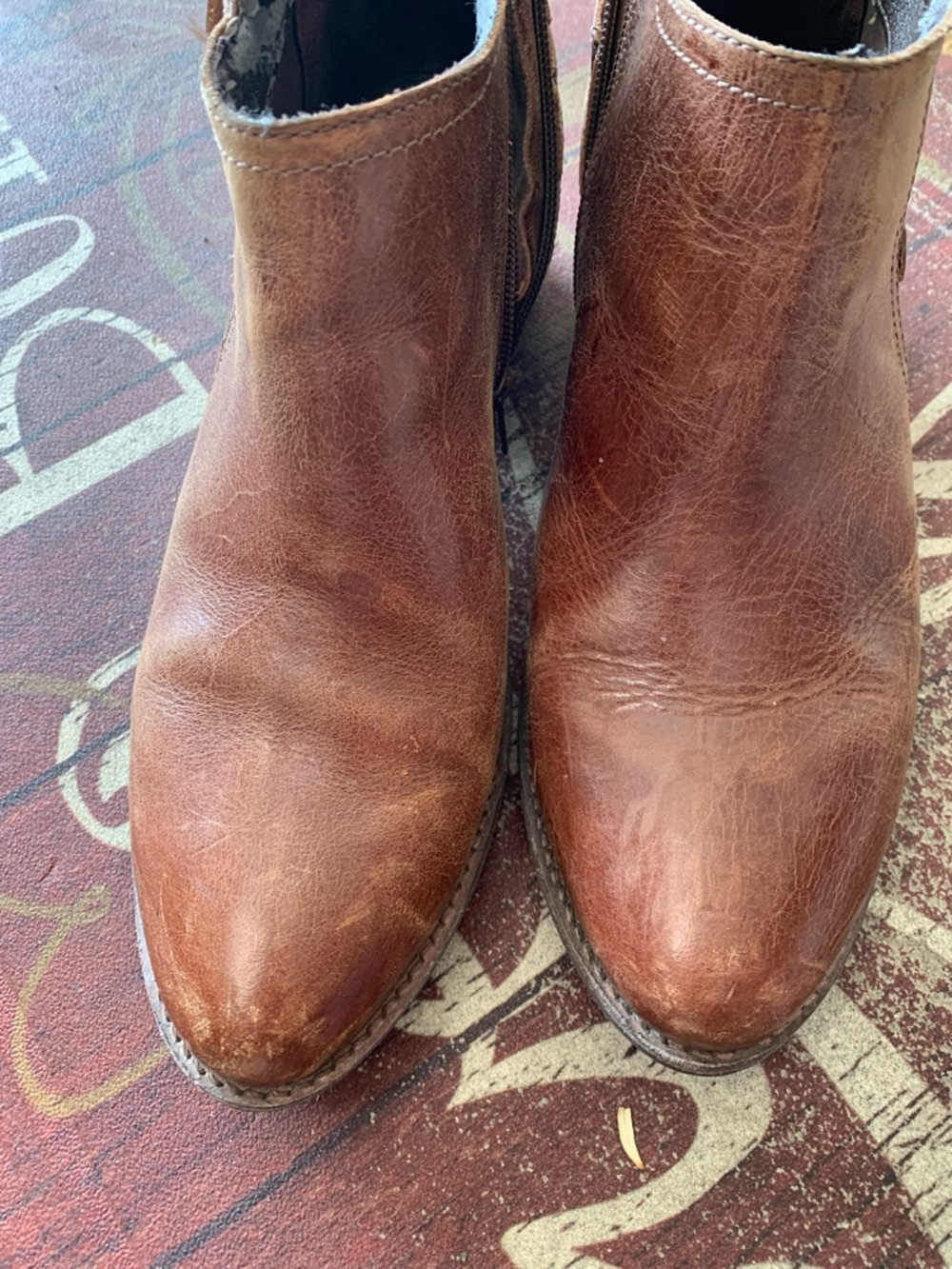 Brown Leather Ankle Boots
